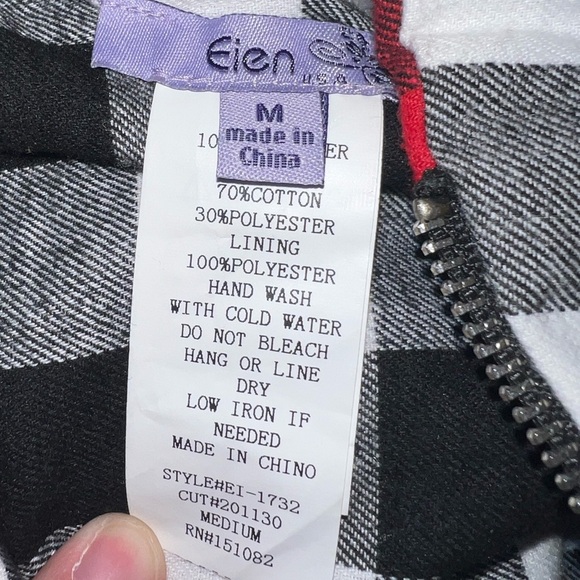 Asymmetrical Camo, Plaid, & Sequins Jacket - Picture 9 of 10